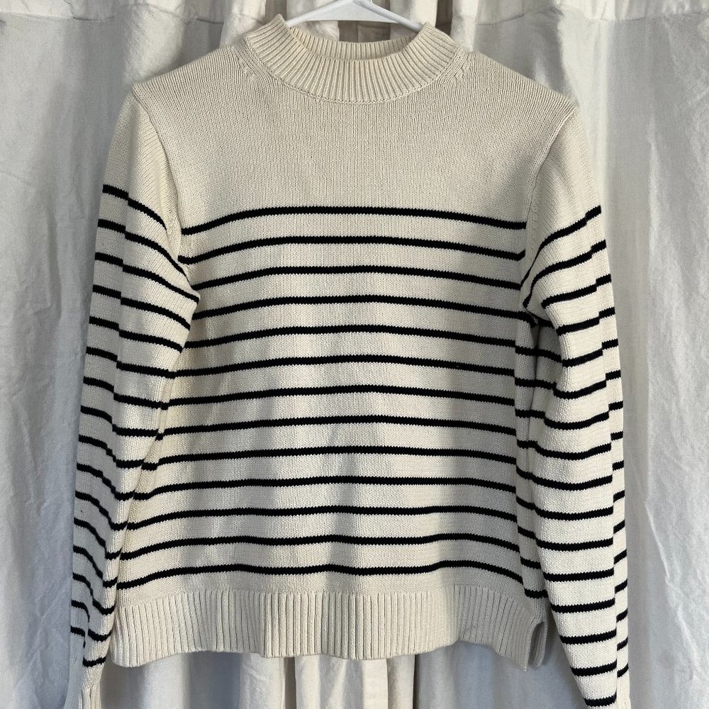 Uniqlo Striped Mockneck Sweater